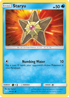 Staryu Team Up card