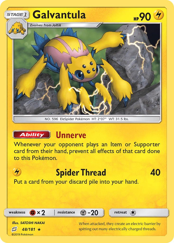 Galvantula Team Up card