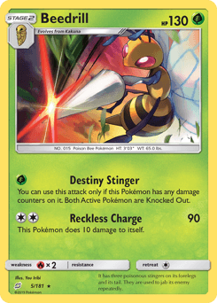 Beedrill Team Up card