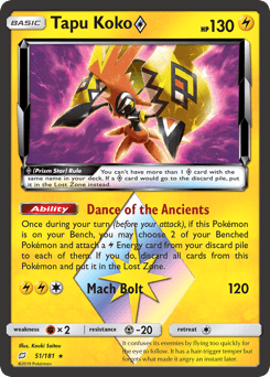 Tapu Koko ◇ Team Up card