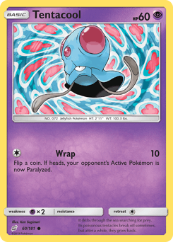 Tentacool Team Up card