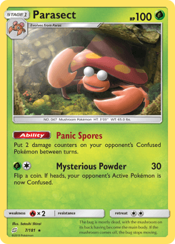 Parasect Team Up card