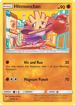 Hitmonchan Team Up card