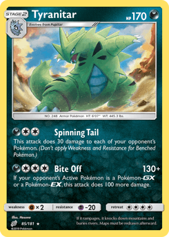 Tyranitar Team Up card