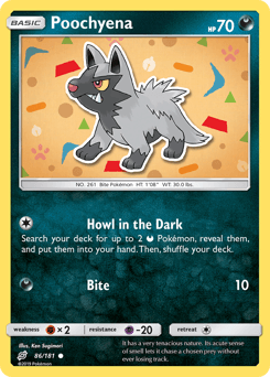 Poochyena Team Up card