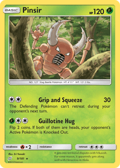 Pinsir Team Up card