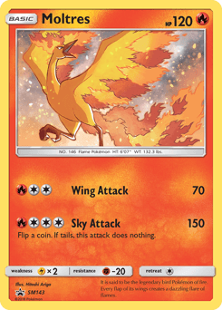 Moltres SM Black Star Promos card