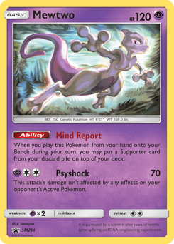 Mewtwo SM Black Star Promos card