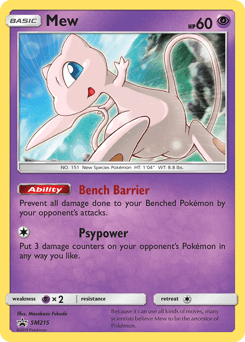 Mew SM Black Star Promos card