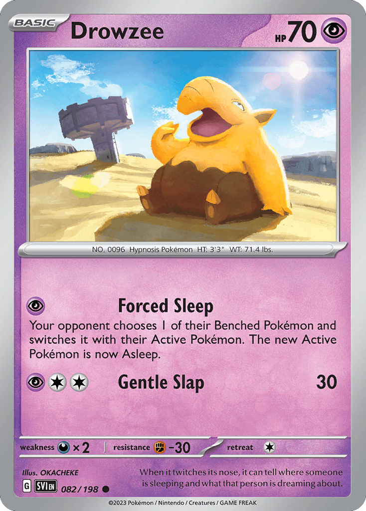Drowzee Scarlet & Violet card