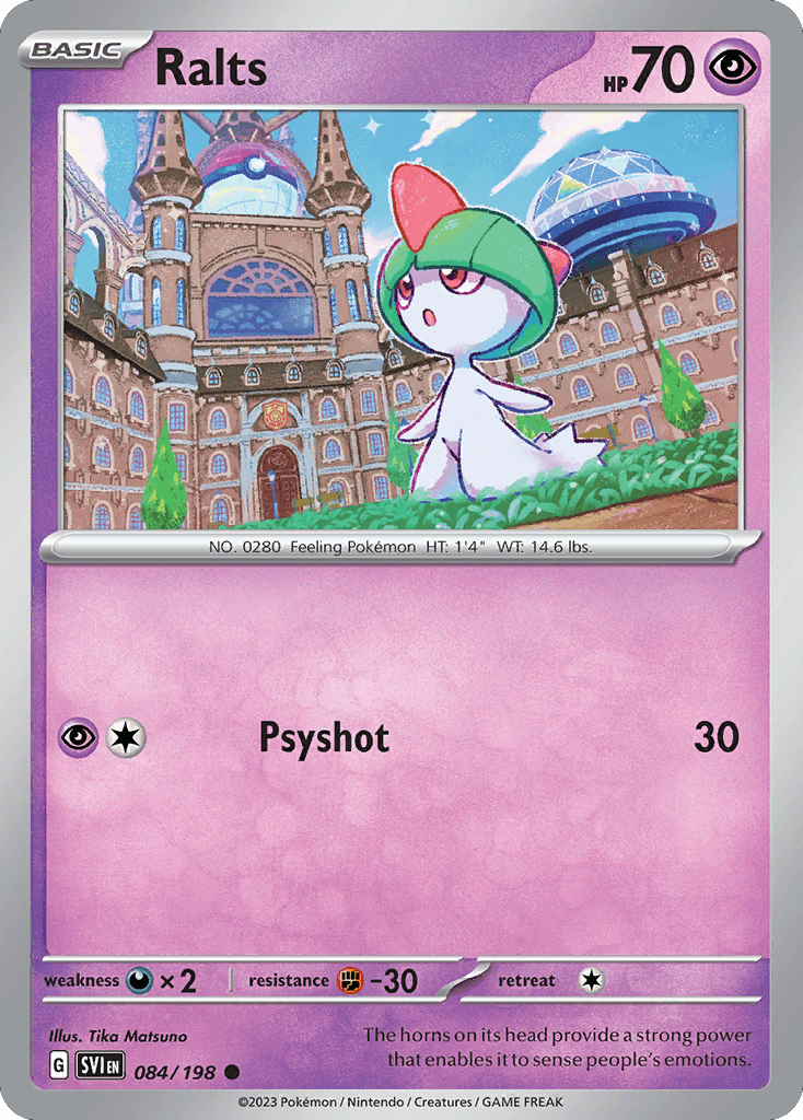 Ralts Scarlet & Violet card