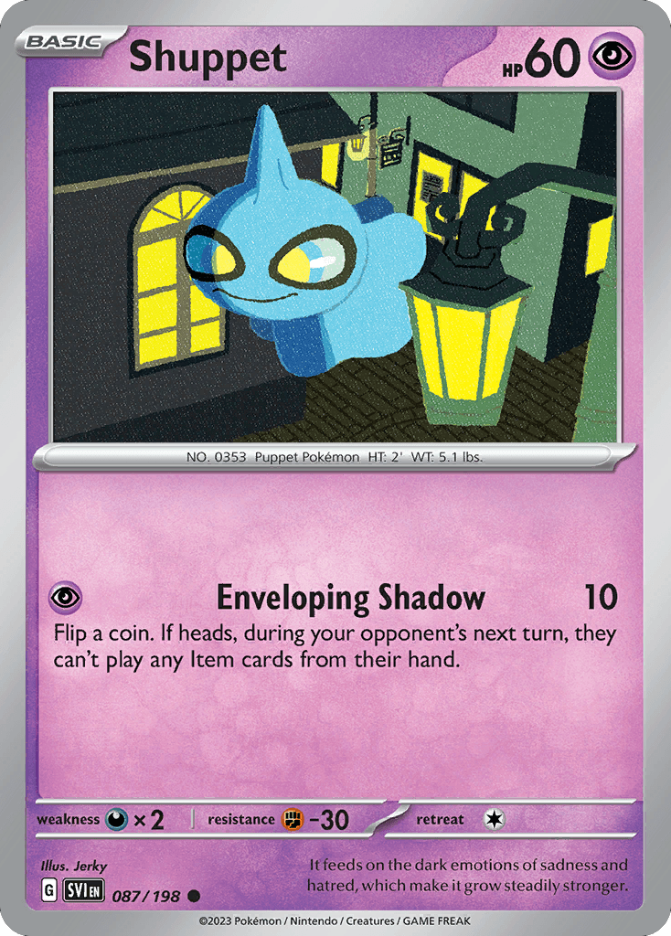 Shuppet Scarlet & Violet card
