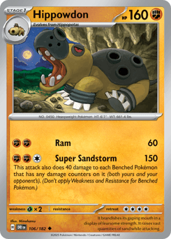 Hippowdon Destined Rivals card