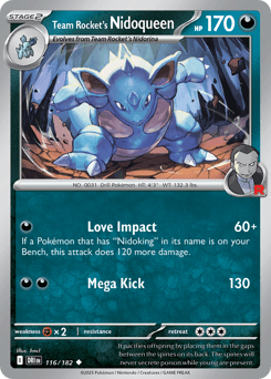 Team Rocket's Nidoqueen Destined Rivals card