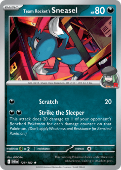 Team Rocket's Sneasel Destined Rivals card