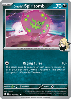 Cynthia's Spiritomb Destined Rivals card