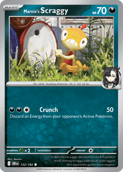 Marnie's Scraggy Destined Rivals card