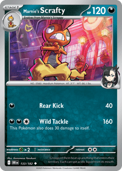 Marnie's Scrafty Destined Rivals card