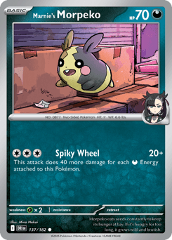 Marnie's Morpeko Destined Rivals card