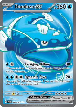 Dondozo ex Destined Rivals card