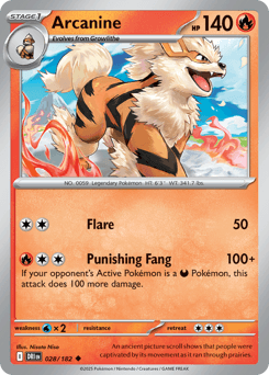 Arcanine Destined Rivals card