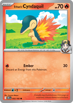 Ethan's Cyndaquil Destined Rivals card
