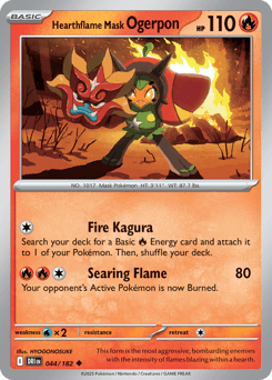 Hearthflame Mask Ogerpon Destined Rivals card