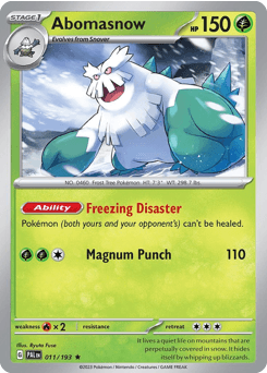 Abomasnow Paldea Evolved card