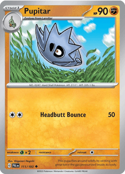 Pupitar Paldea Evolved card