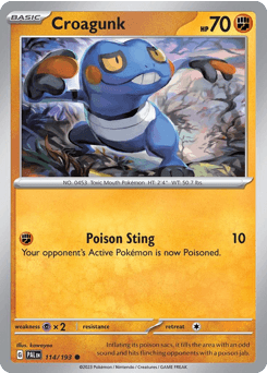 Croagunk Paldea Evolved card