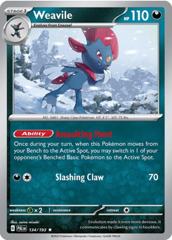 Weavile Paldea Evolved card