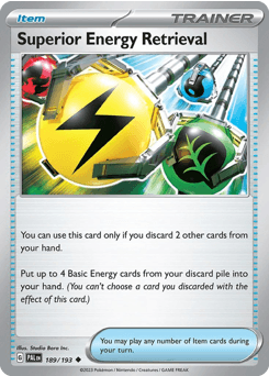 Superior Energy Retrieval Paldea Evolved card