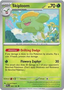 Skiploom Paldea Evolved card