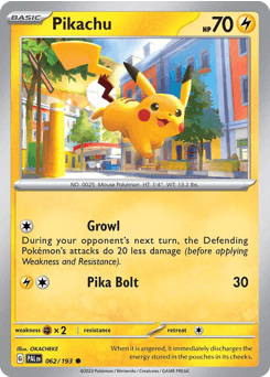 Pikachu Paldea Evolved card