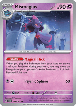 Mismagius Paldea Evolved card