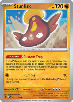 Stunfisk Obsidian Flames card