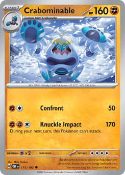 Crabominable Obsidian Flames card