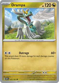 Drampa Obsidian Flames card