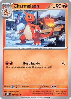 Charmeleon Obsidian Flames card