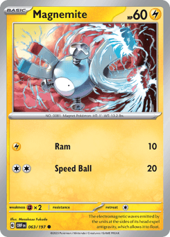 Magnemite Obsidian Flames card