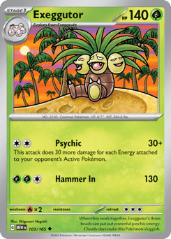 Exeggutor 151 card