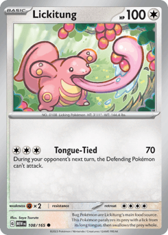 Lickitung 151 card