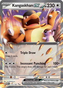 Kangaskhan ex 151 card