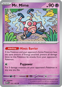 Mr. Mime 151 card