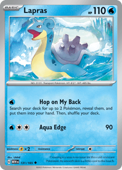 Lapras 151 card