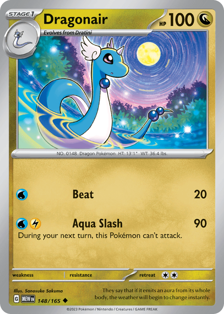 Dragonair 151 card