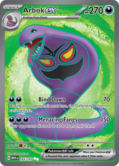 Arbok ex 151 card