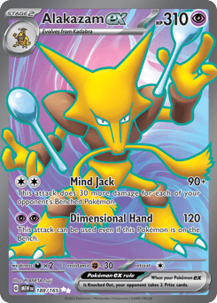 Alakazam ex 151 card