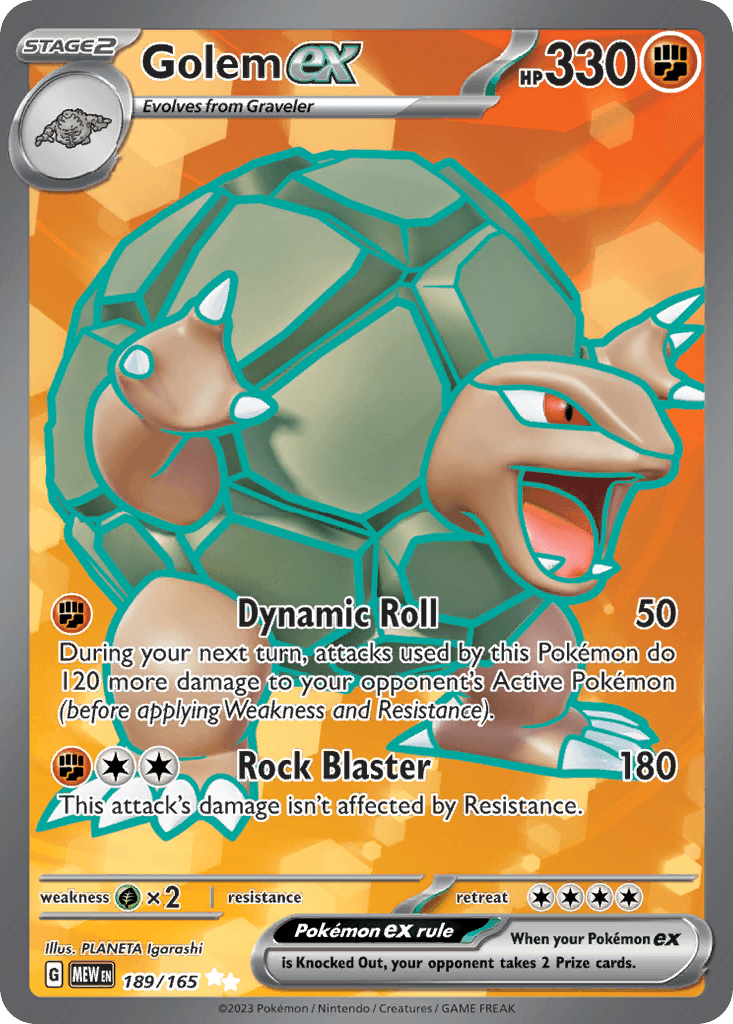 Golem ex 151 card