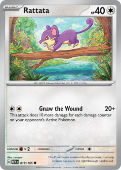 Rattata 151 card